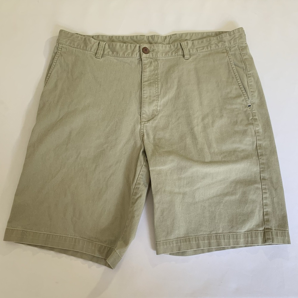 Tommy Bahama Short Men 38 Beige Corduroy Cotton Stretch Beach Coastal Casual 10"